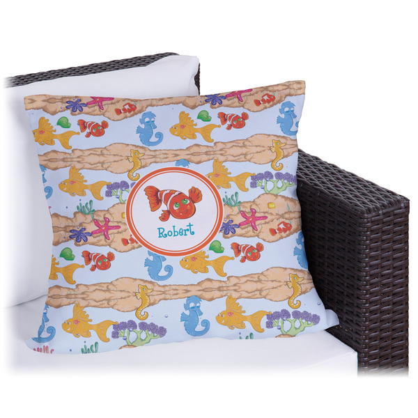 Custom Under the Sea Outdoor Pillow - 20" (Personalized)