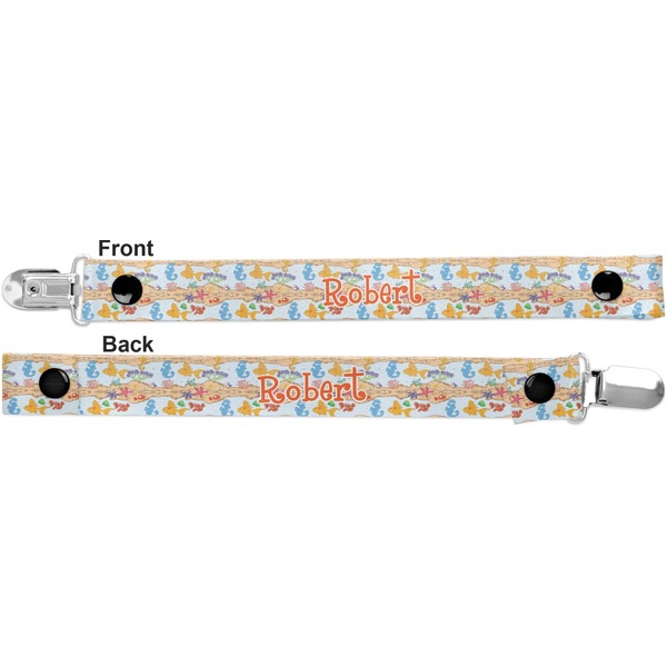 Under the Sea Pacifier Clip - Front and Back