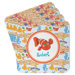 Under the Sea Paper Coasters w/ Name or Text