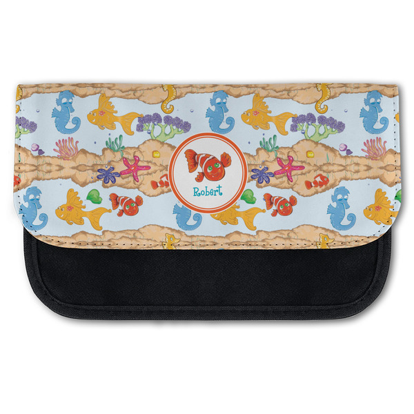 Custom Under the Sea Canvas Pencil Case w/ Name or Text