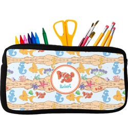 Under the Sea Neoprene Pencil Case - Small w/ Name or Text