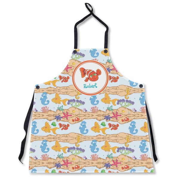 Custom Under the Sea Apron Without Pockets w/ Name or Text