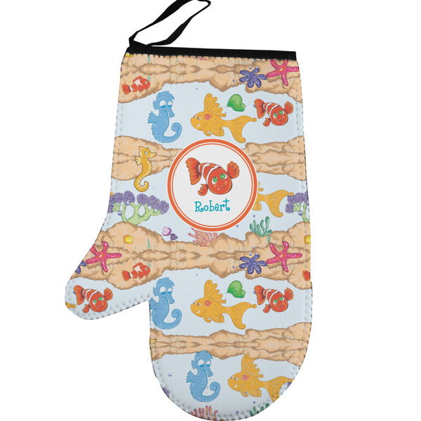 Under the Sea Personalized Oven Mitt - Left