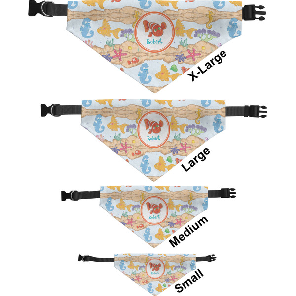 Under the Sea Pet Bandana Sizes