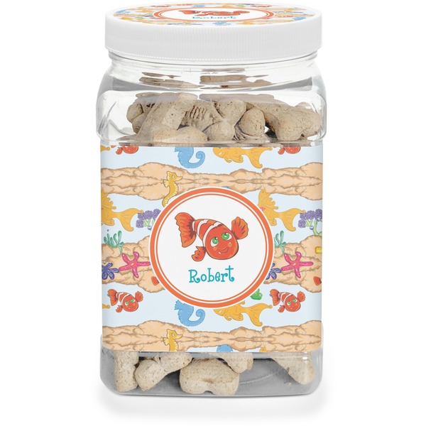 Custom Under the Sea Dog Treat Jar (Personalized)