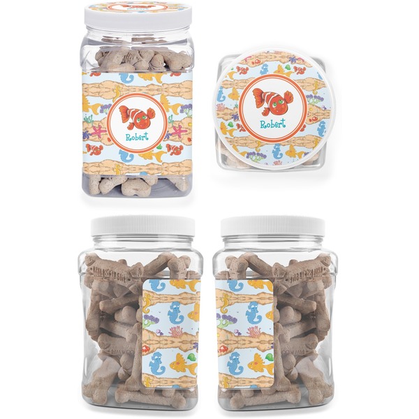 Under the Sea Pet Treat Jar - Multiple Angles
