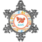 Under the Sea Vintage Snowflake Ornament (Personalized)