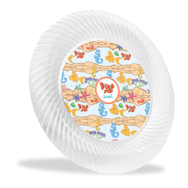 Custom Under the Sea Plastic Party Dinner Plates - 10" (Personalized)