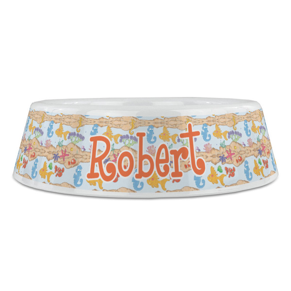 Under the Sea Plastic Pet Bowls - Large - FRONT