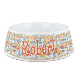 Under the Sea Plastic Dog Bowl (Personalized)