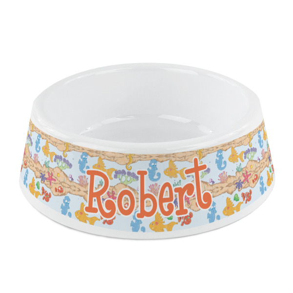 Custom Under the Sea Plastic Dog Bowl - Small (Personalized)