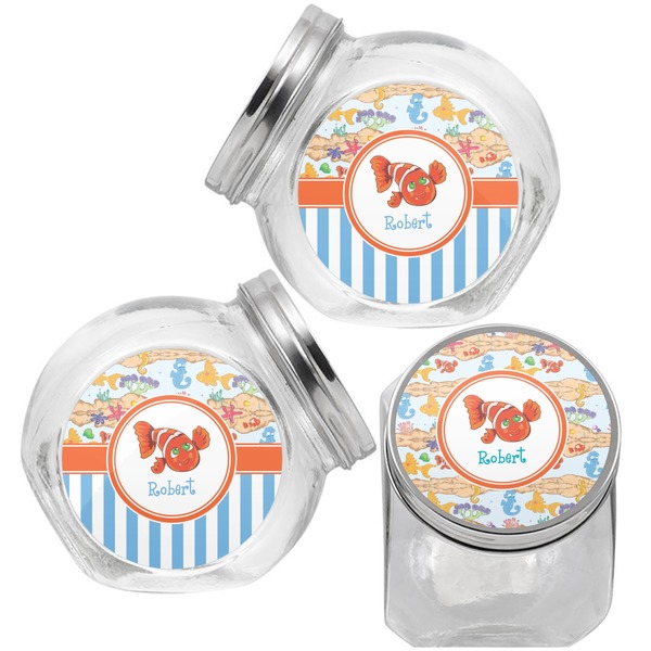 Under the Sea Puppy Treat Jar - Top Left Right