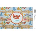 Under the Sea Rectangular Glass Appetizer / Dessert Plate - Single or Set (Personalized)