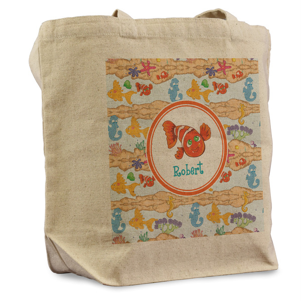 Custom Under the Sea Reusable Cotton Grocery Bag (Personalized)