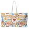 Under the Sea Large Rope Tote Bag - Front View
