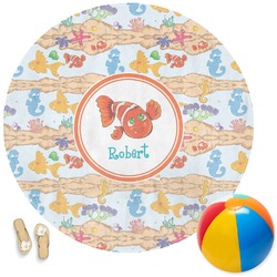 Under the Sea Round Beach Towel (Personalized)