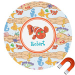 Under the Sea Round Car Magnet - 10" (Personalized)