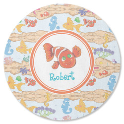 Under the Sea Round Rubber Backed Coaster (Personalized)