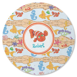 Under the Sea Round Rubber Backed Coaster (Personalized)