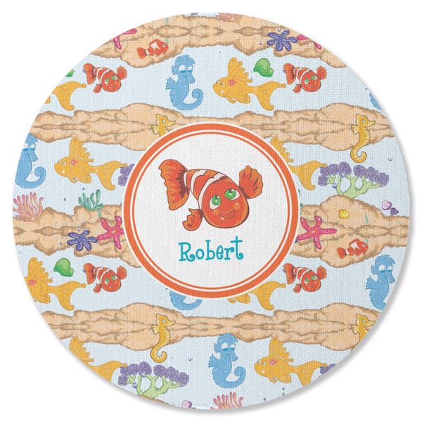 Under the Sea Round Coaster Rubber Back - Single
