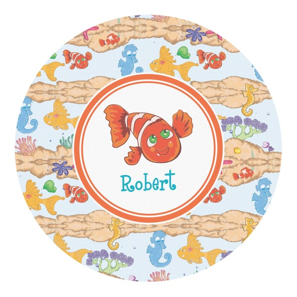 Custom Under the Sea Round Decal - Large (Personalized)