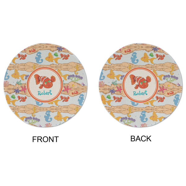 Under the Sea Round Linen Placemats - APPROVAL (double sided)