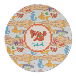 Under the Sea Round Linen Placemat (Personalized)