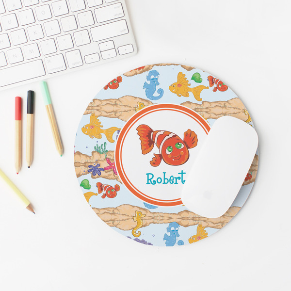 Under the Sea Round Mousepad - LIFESTYLE 2