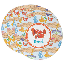 Under the Sea Round Paper Coasters w/ Name or Text