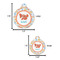 Under the Sea Round Pet ID Tag - Large - Comparison Scale