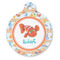 Under the Sea Round Pet ID Tag - Large - Front