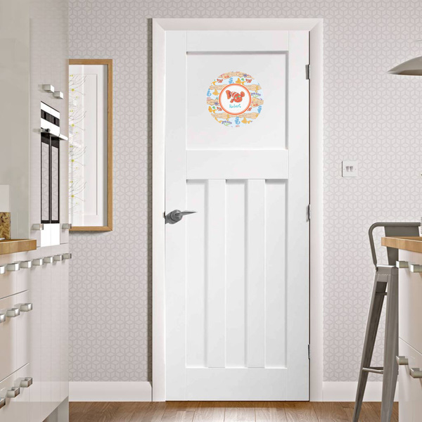 Under the Sea Round Wall Decal on Door