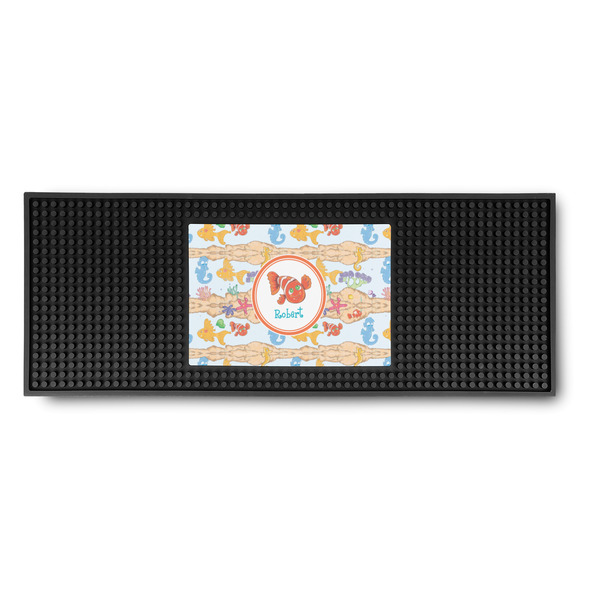 Custom Under the Sea Rubber Bar Mat (Personalized)