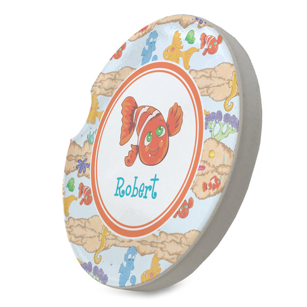 Under the Sea Sandstone Car Coaster - STANDING ANGLE