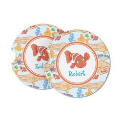 Under the Sea Sandstone Car Coasters - Set of 2 (Personalized)