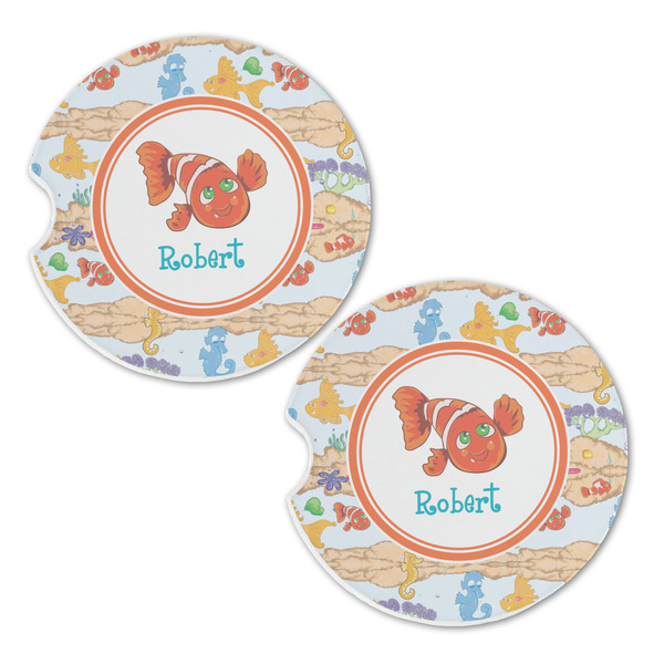 Under the Sea Sandstone Car Coasters - Set of 2