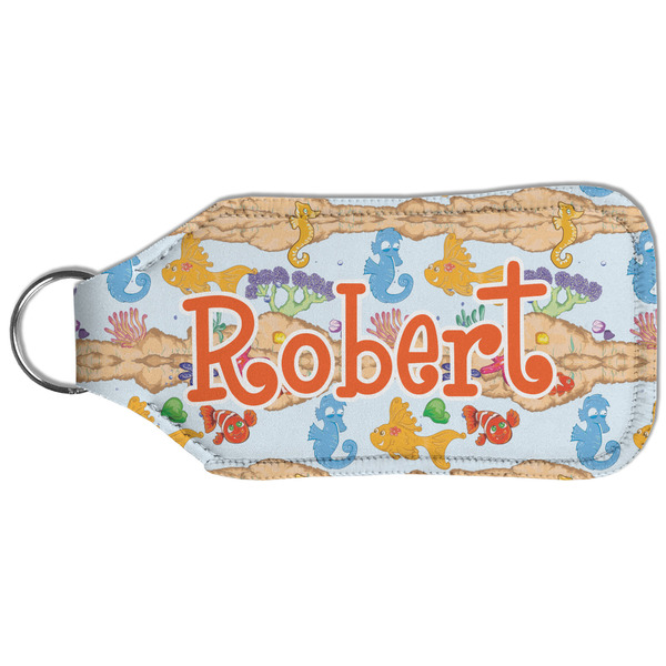 Under the Sea Sanitizer Holder Keychain - Large (Back)