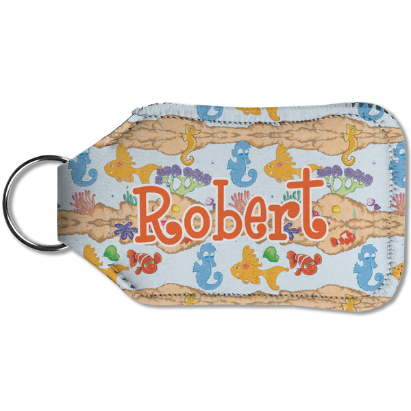 Under the Sea Sanitizer Holder Keychain - Small (Back)