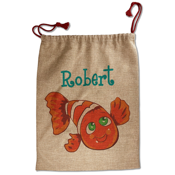 Custom Under the Sea Santa Sack - Front (Personalized)