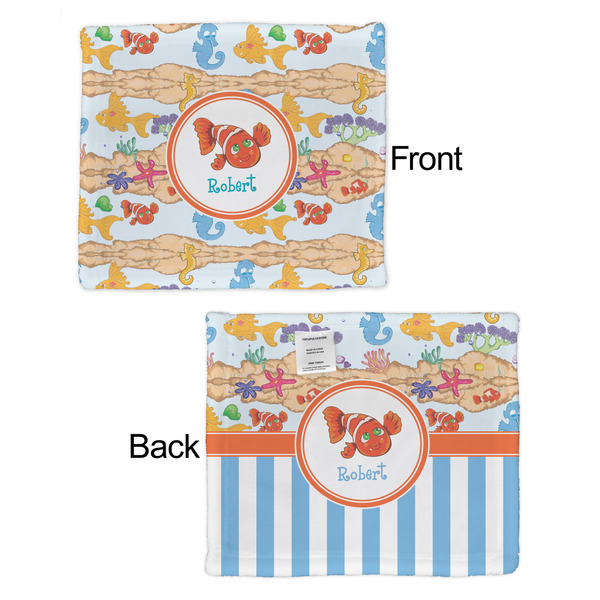 Under the Sea Security Blanket - Front & Back View