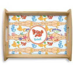 Under the Sea Natural Wooden Tray - Large (Personalized)
