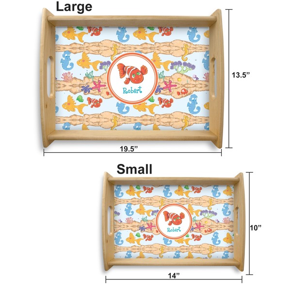 Under the Sea Serving Tray Wood Sizes