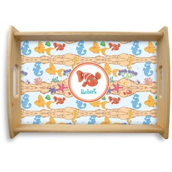 Under the Sea Natural Wooden Tray - Small (Personalized)