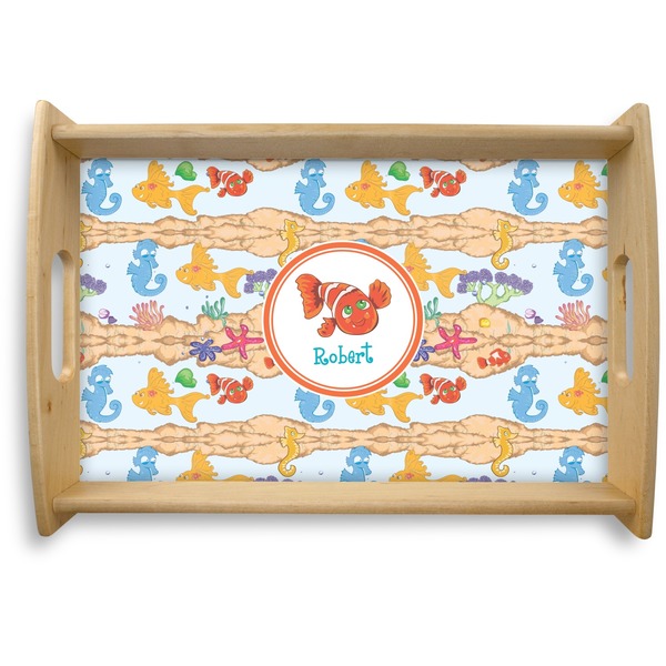 Custom Under the Sea Natural Wooden Tray - Small (Personalized)