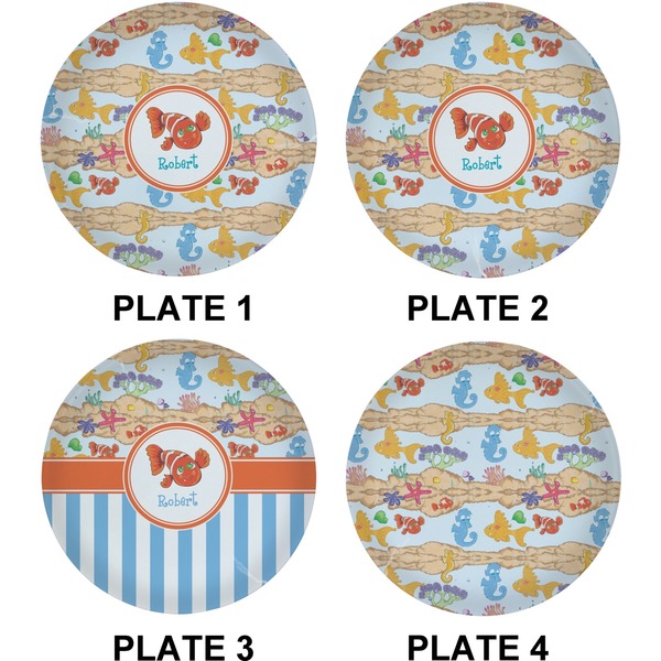 Under the Sea Set of Lunch / Dinner Plates (Approval)