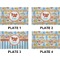 Under the Sea Set of Rectangular Dinner Plates (Approval)