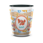 Under the Sea Ceramic Shot Glass - 1.5 oz - Two Tone - Set of 4 (Personalized)