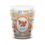 Under the Sea Ceramic Shot Glass - 1.5 oz - White - Set of 4 (Personalized)