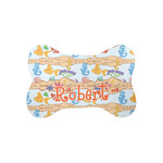 Under the Sea Bone Shaped Dog Food Mat (Small) (Personalized)