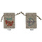 Under the Sea Small Burlap Gift Bag - Front & Back (Personalized)